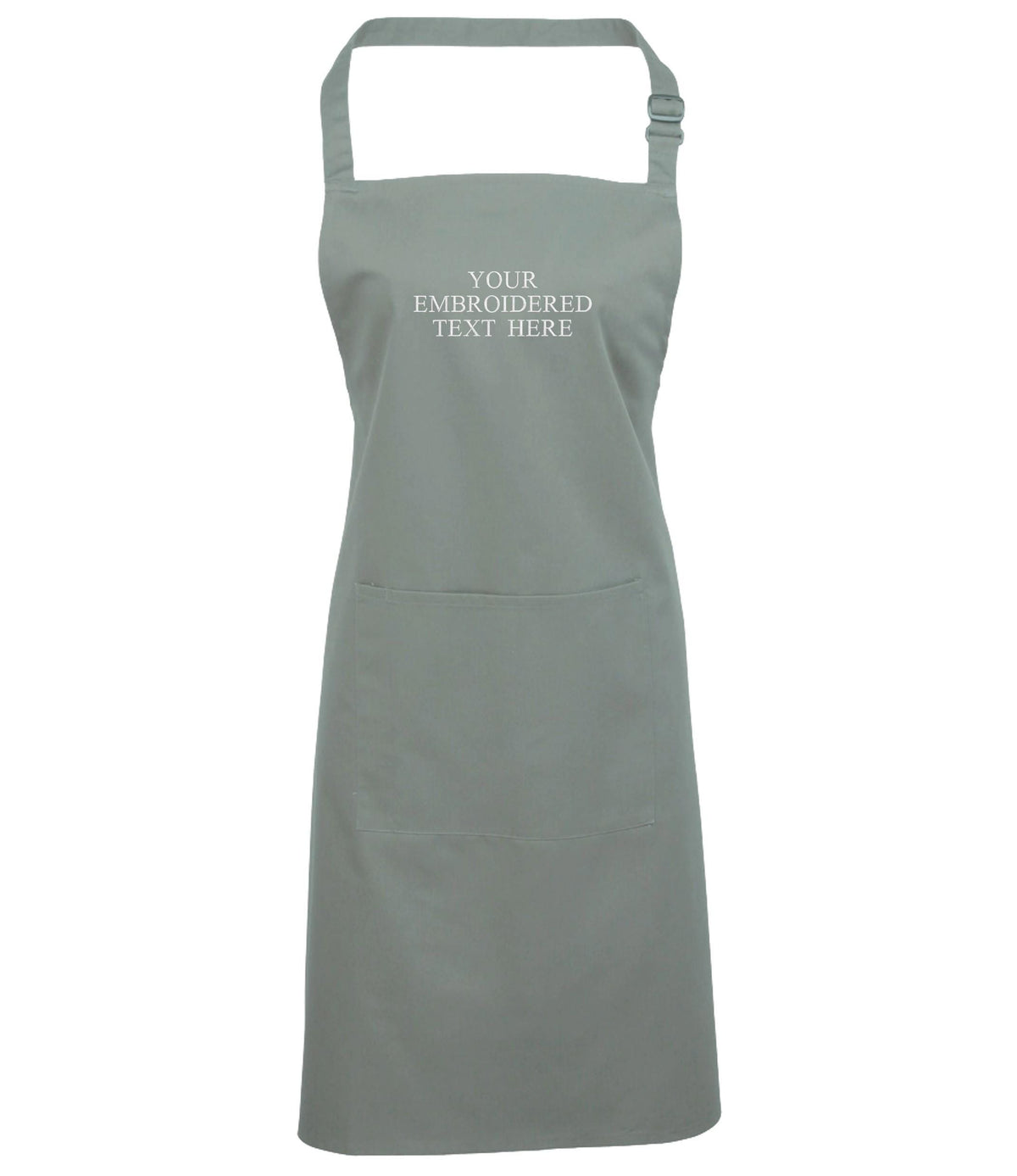 Embroidered Personalised Text Apron Custom Name Business Kitchen Baking Gift