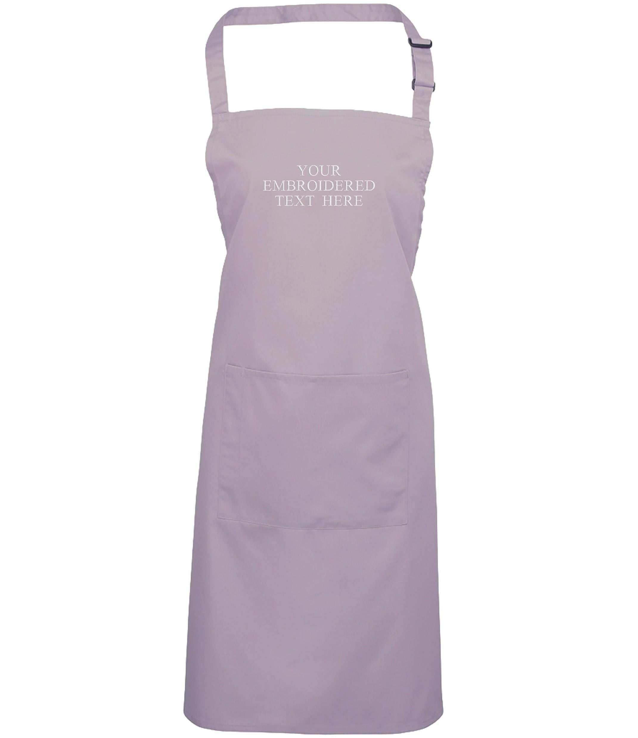 Embroidered Personalised Text Apron Custom Name Business Kitchen Baking Gift