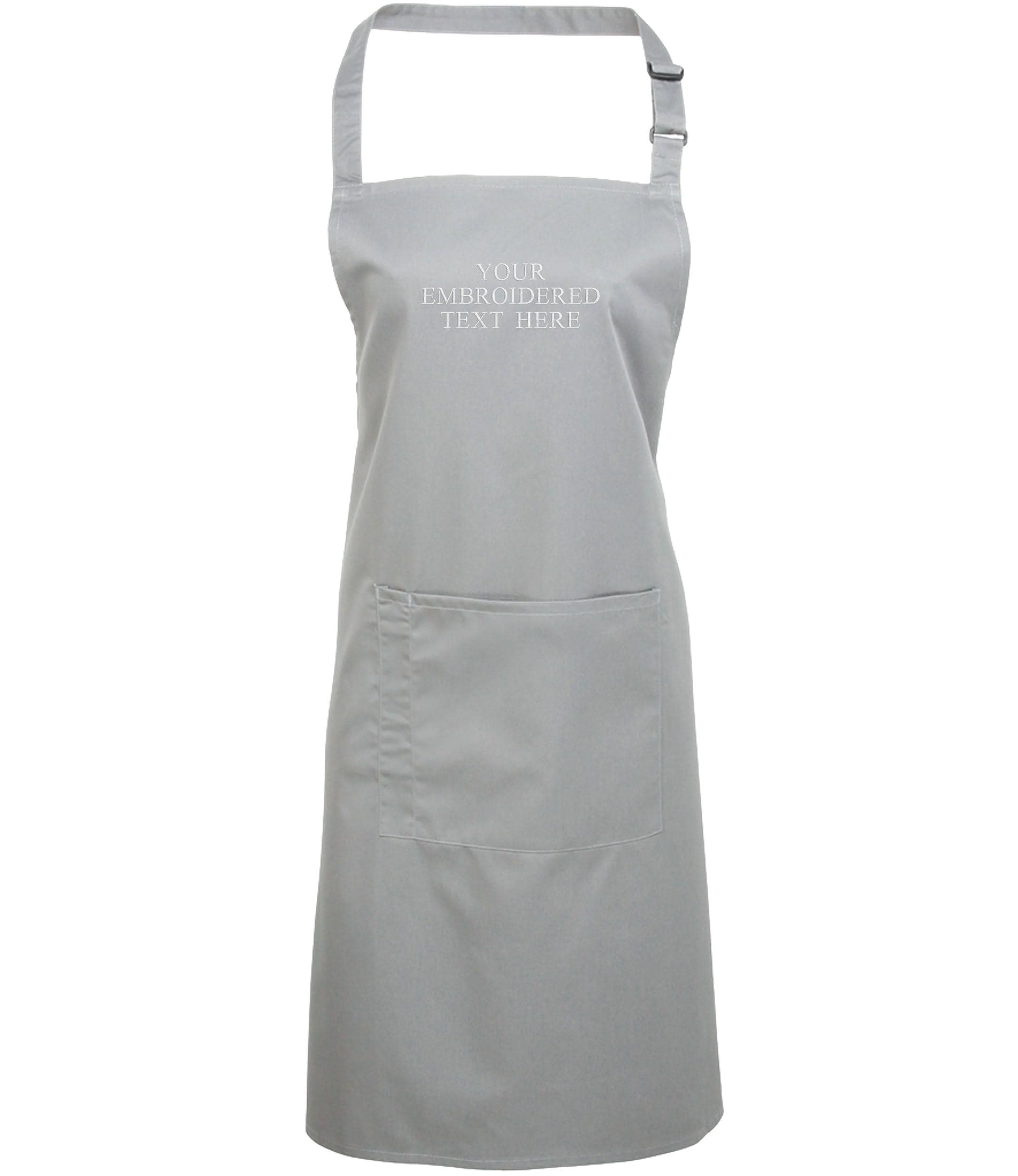 Embroidered Personalised Text Apron Custom Name Business Kitchen Baking Gift