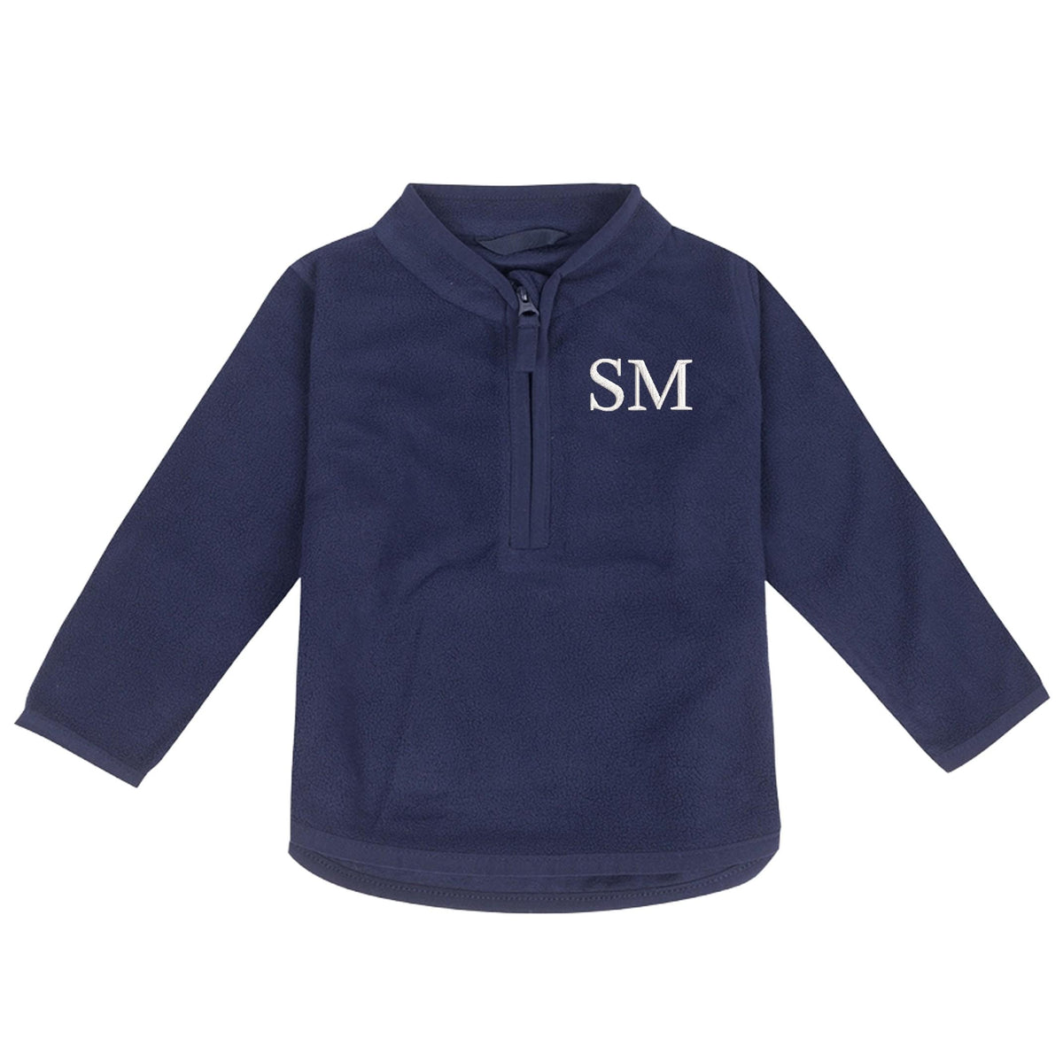 Embroidered Baby & Toddler Personalised Initials Fleece Jacket Kids Boys Girls Custom Name Text