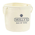Embroidered Personalised Pet Name Canvas Toy Storage Tub Custom Dog Cat Basket