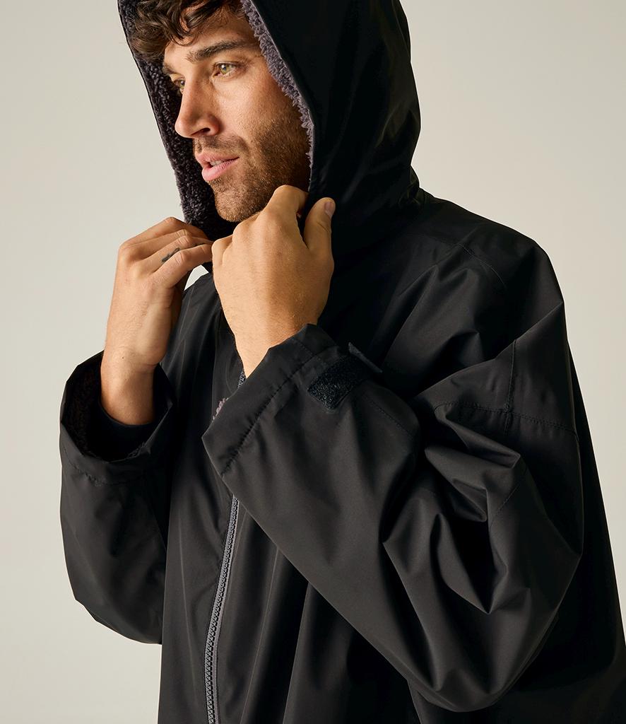 Regatta Personalised Borg Fleece Waterproof Dry Changing Robe Adults Custom Football Club Team Initials