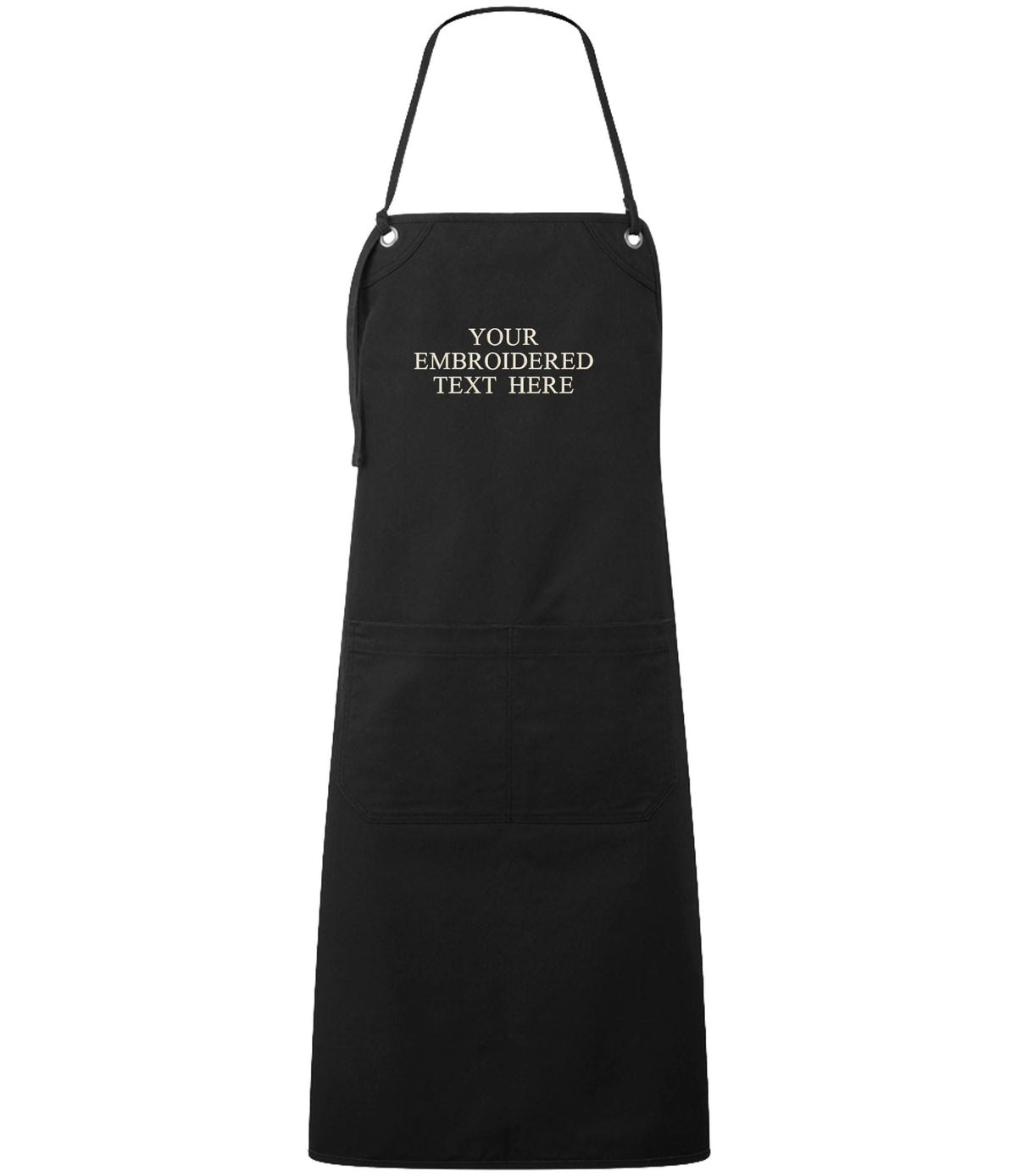 Embroidered Personalised Text Apron Custom Name Business Kitchen Baking Gift