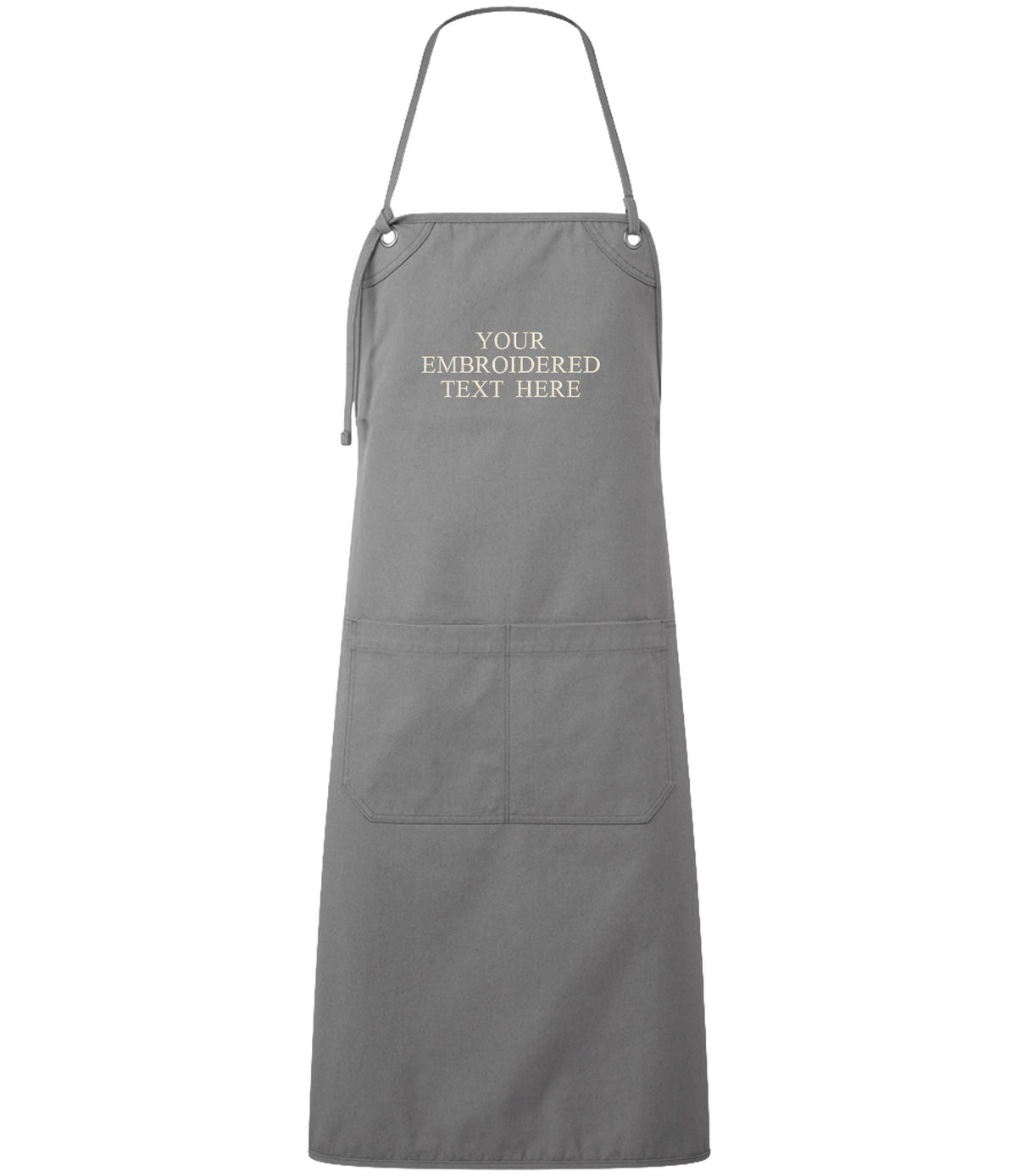 Embroidered Personalised Text Apron Custom Name Business Kitchen Baking Gift