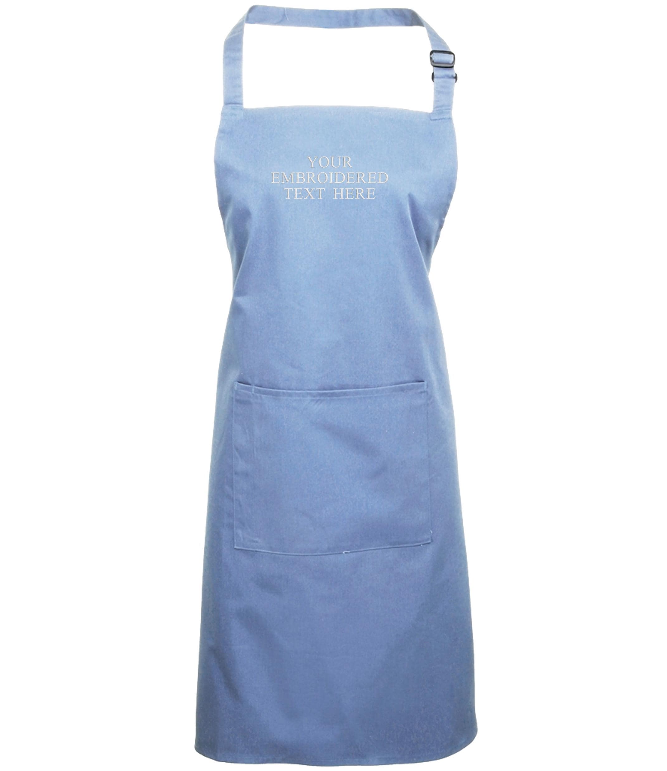 Embroidered Personalised Text Apron Custom Name Business Kitchen Baking Gift