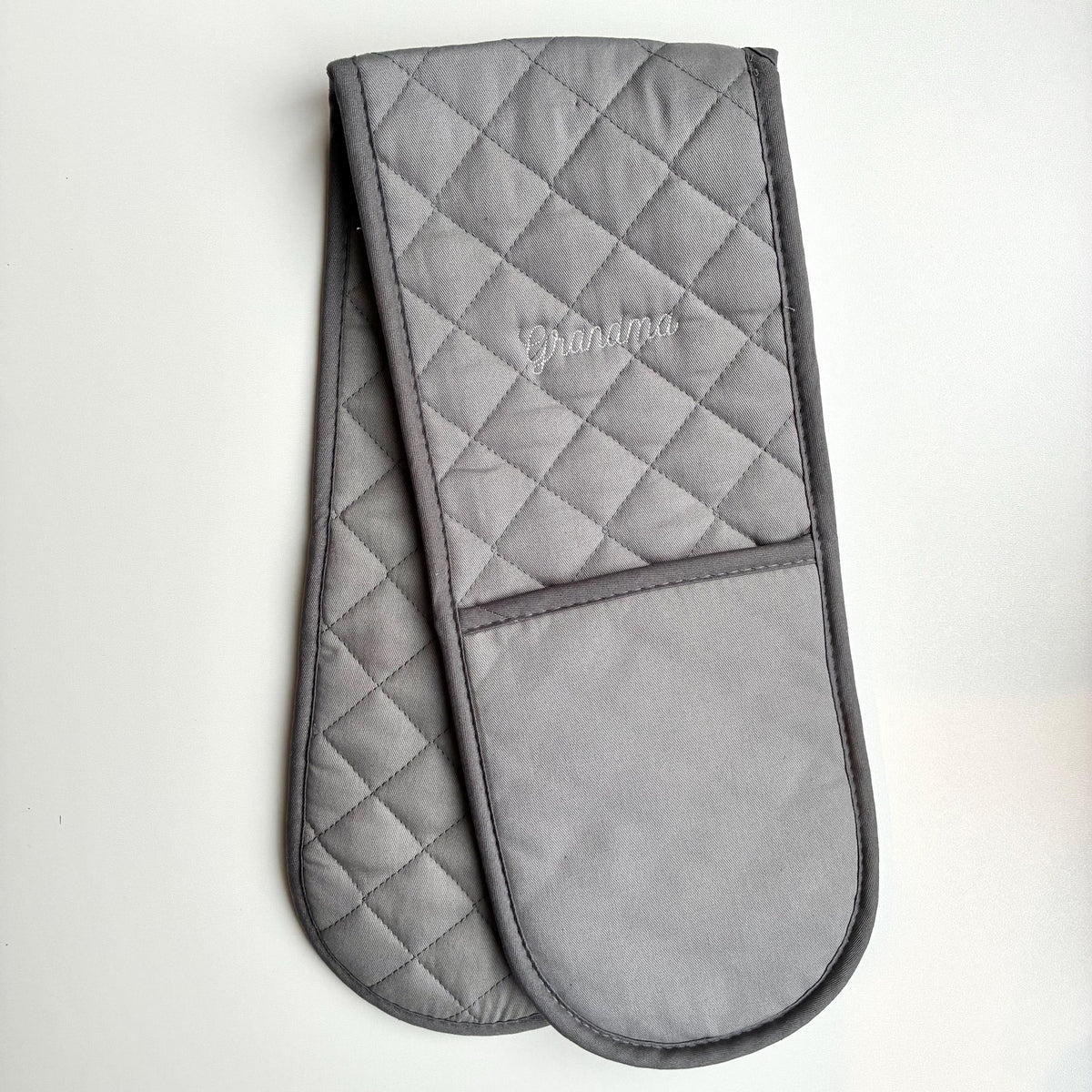 Personalised Embroidered Oven Glove Custom Text Kitchen Baking Mothers Day Gifts For Her