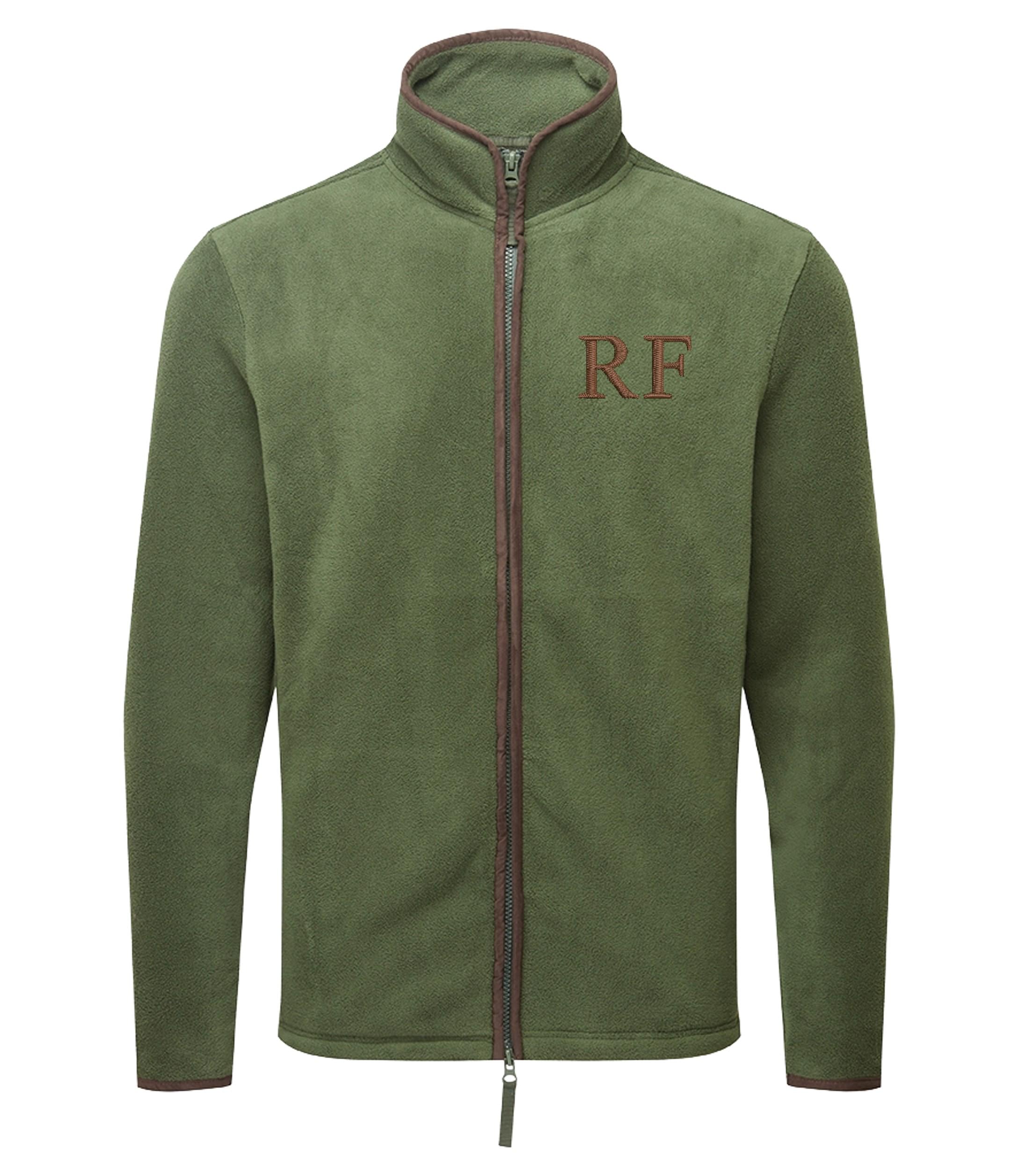 Embroidered Personalised Fleece Custom Initials Adults Mens Unisex Country Farmer Jacket