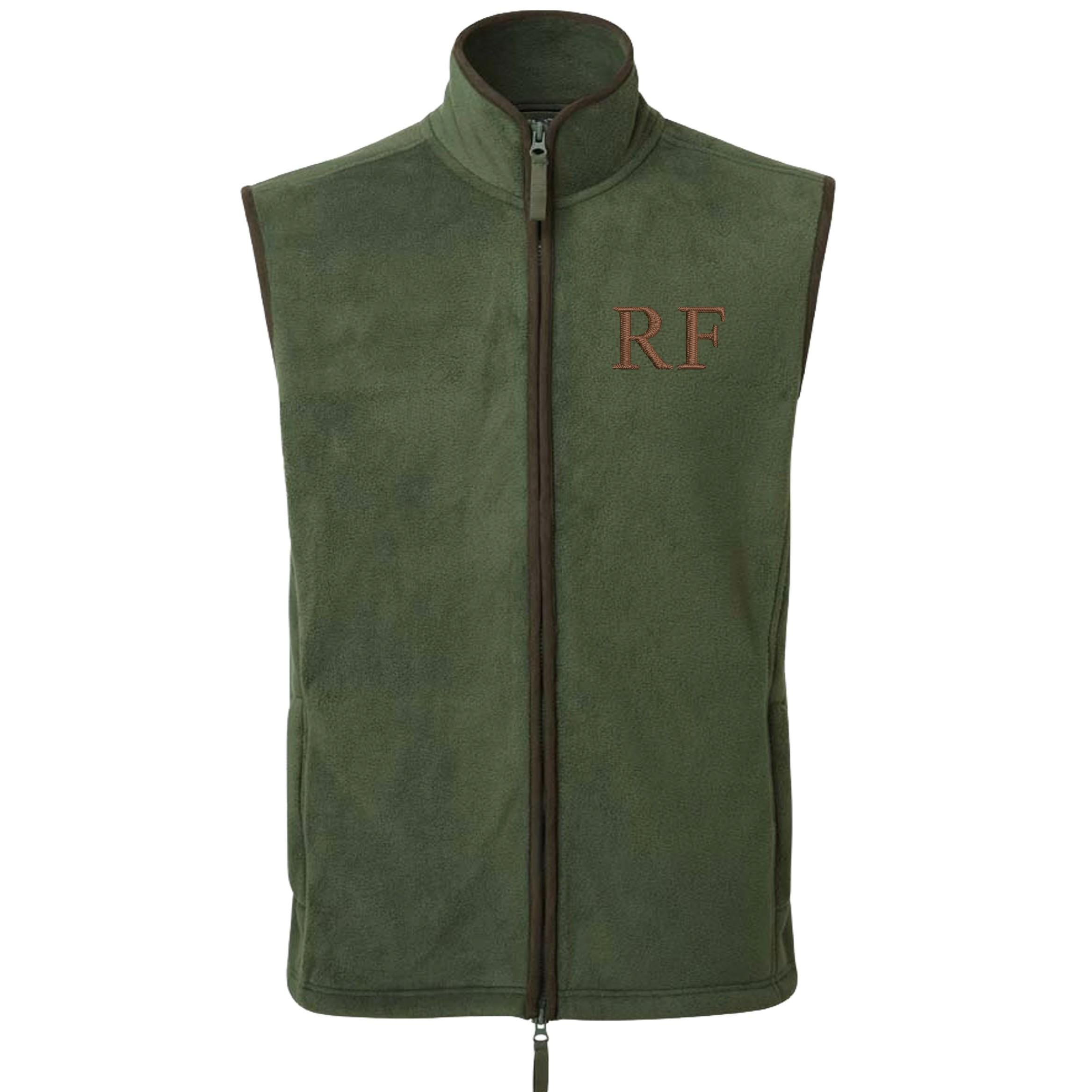 Embroidered Personalised Fleece Gilet Custom Initials Adults Mens Unisex Country Farmer Bodywarmer Jacket
