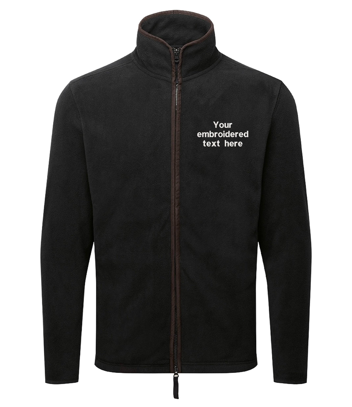 Embroidered Personalised Fleece Custom Text Adults Mens Unisex Country Farmer Jacket