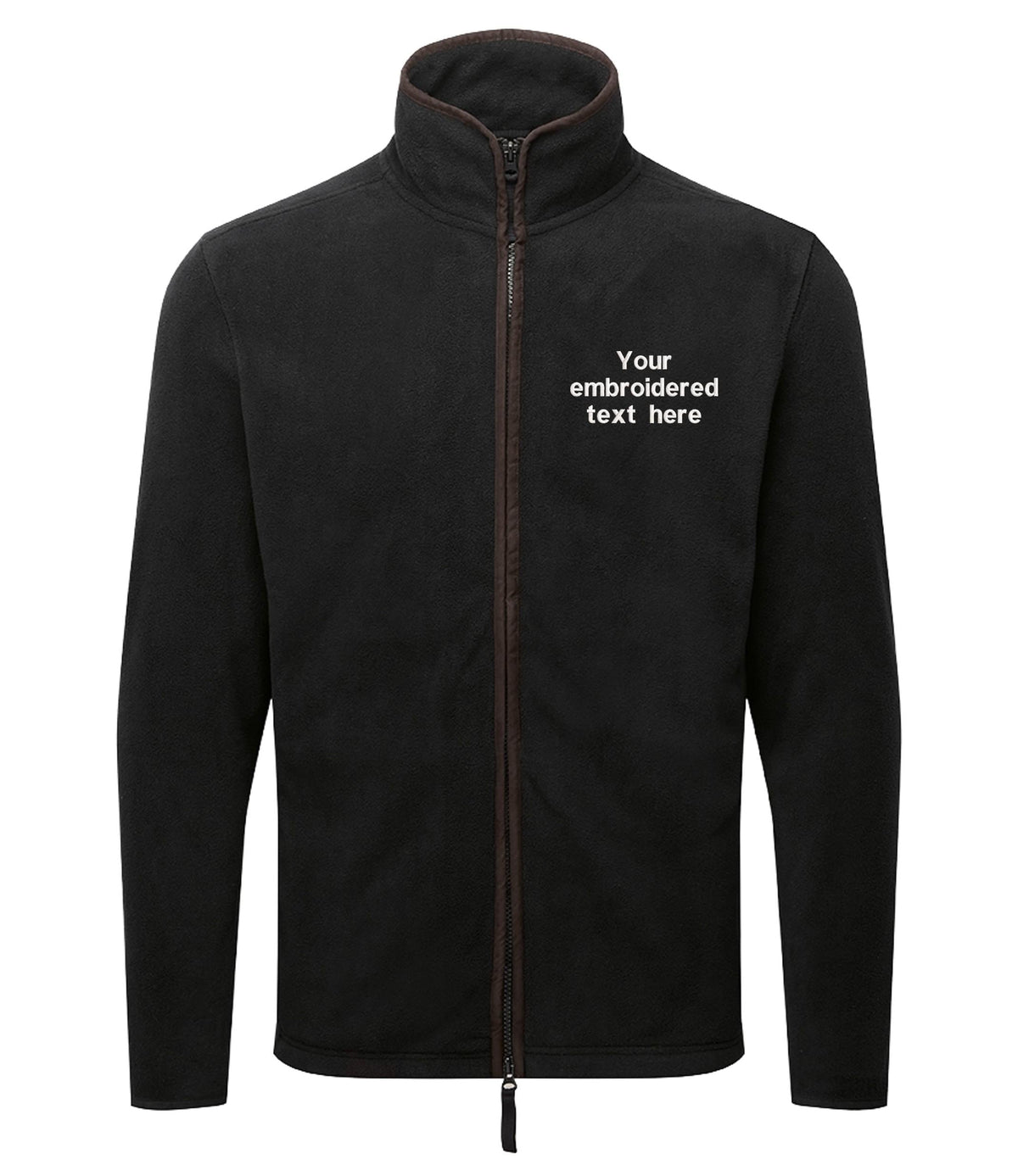 Embroidered Personalised Fleece Custom Text Adults Mens Unisex Country Farmer Jacket