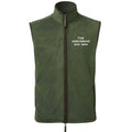 Embroidered Personalised Fleece Gilet Custom Text Adults Mens Unisex Country Farmer Bodywarmer Jacket