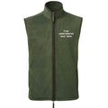 Embroidered Personalised Fleece Gilet Custom Text Adults Mens Unisex Country Farmer Bodywarmer Jacket