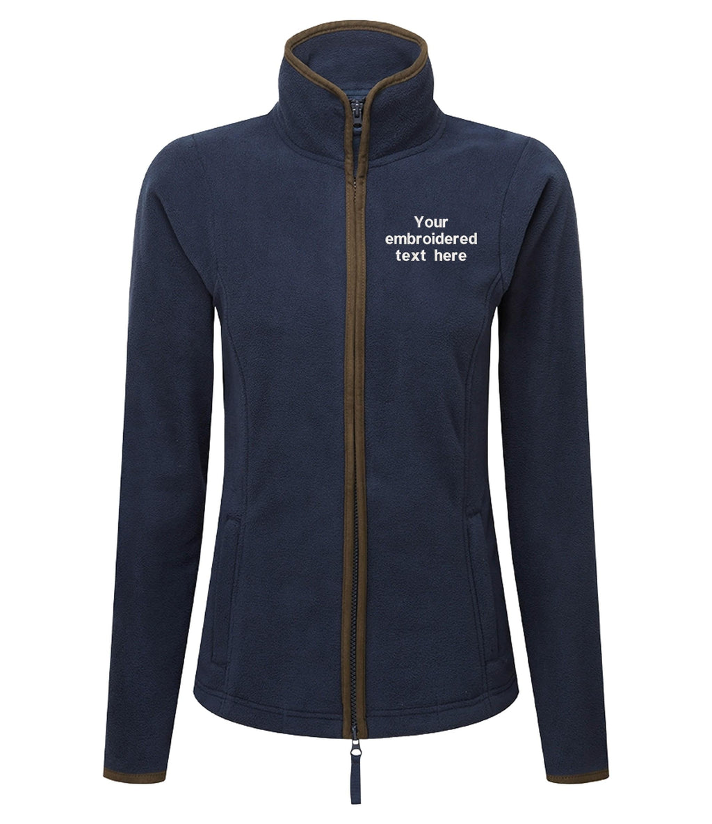 Embroidered Personalised Fleece Custom Text Ladies Country Farmer Jacket