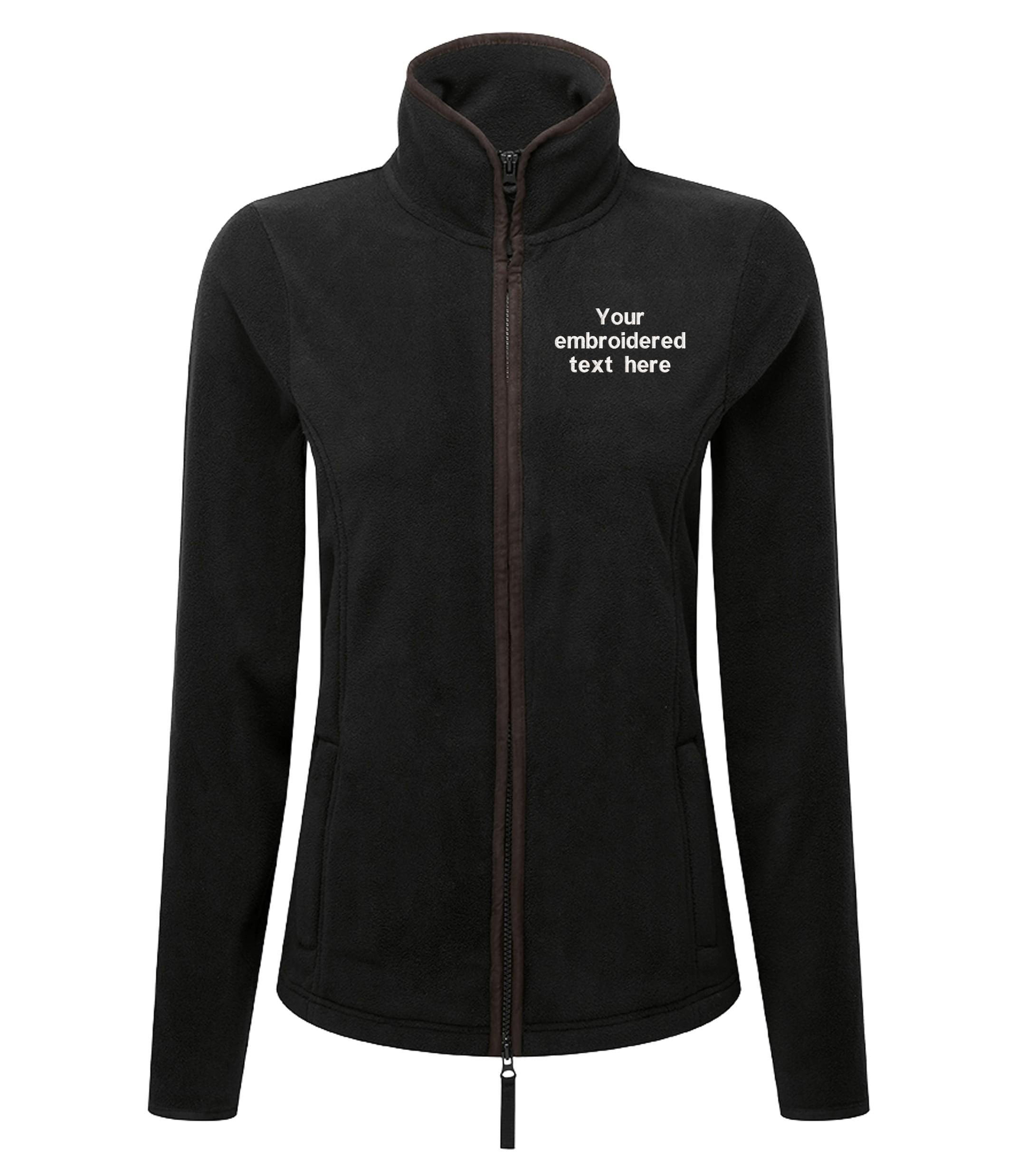 Embroidered Personalised Fleece Custom Text Ladies Country Farmer Jacket