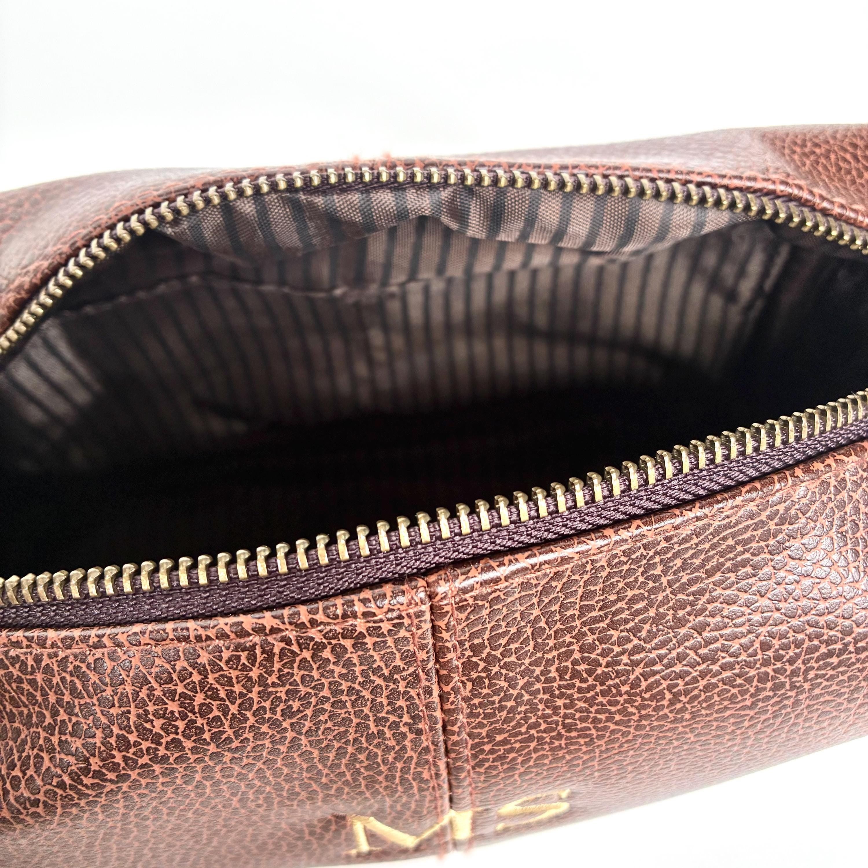 Personalised Embroidered Initials Faux Leather Wash Bag Custom Monogram Father's Day Dad Gifts For Him