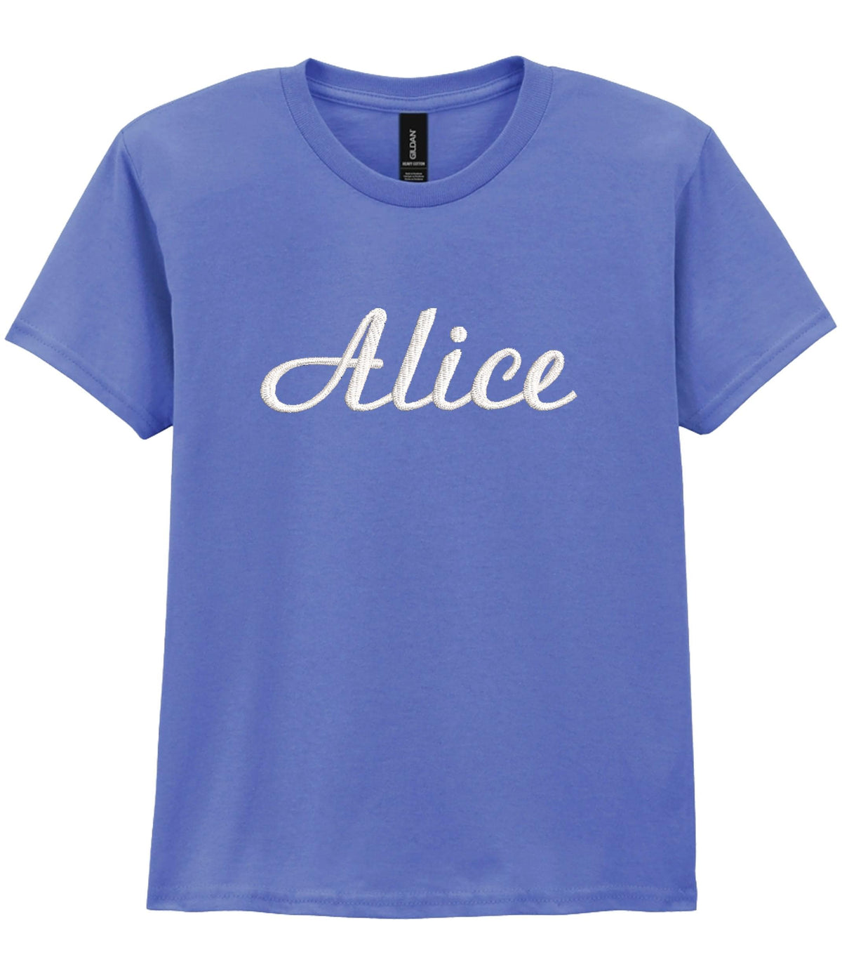 Embroidered Personalised Kids T-Shirt Custom Design Your Text