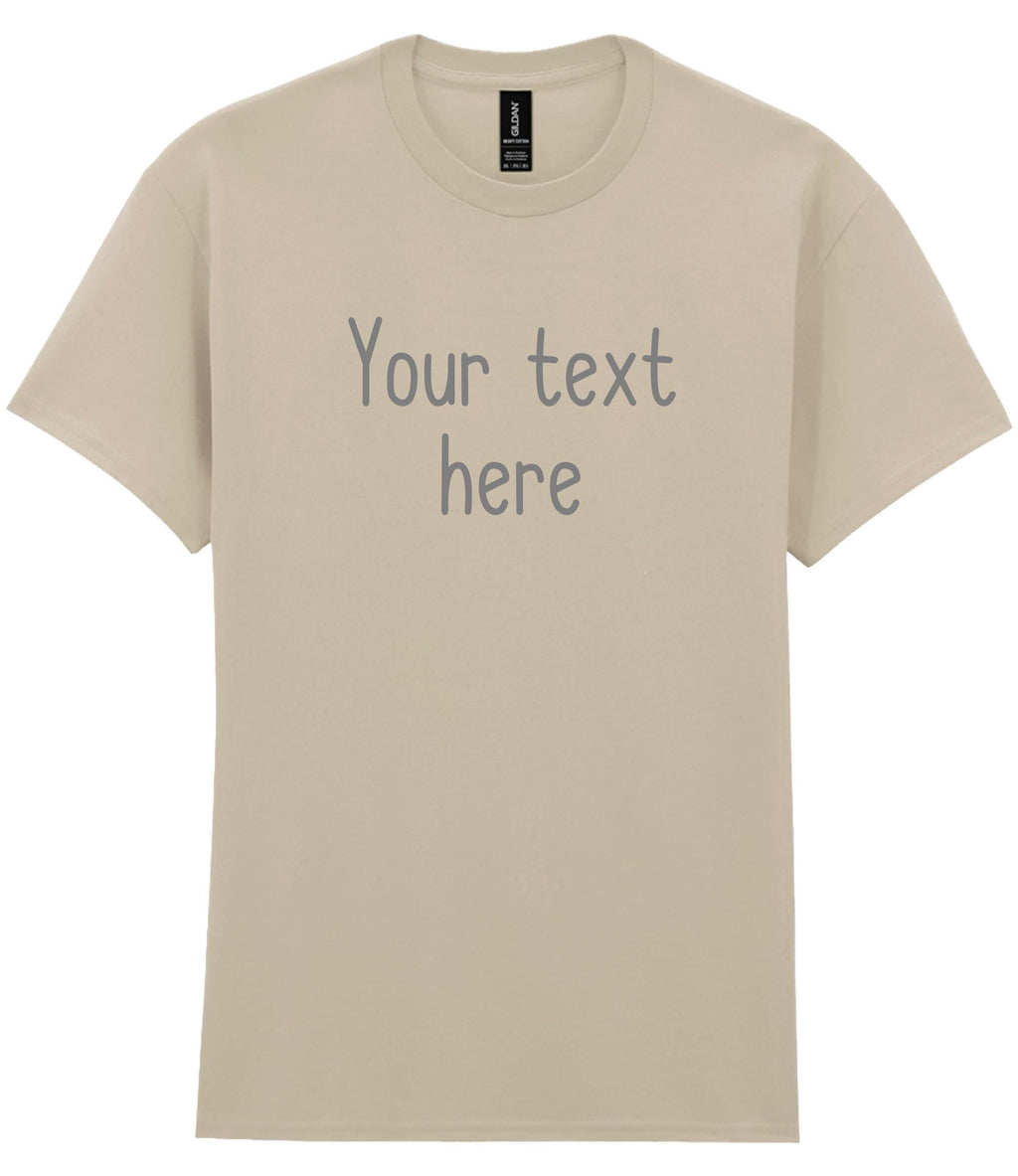 Personalised Printed Adults T-Shirt 30 Colours S-5XL Custom Design Your Text
