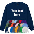 Personalised Printed Adults Sweatshirt 23 Colours S-5XL Custom Design Your Text