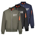 Embroidered Personalised Initials Pilot Jacket Military Army Custom Name Bomber Coat