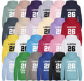 Personalised Leavers Hoodies (Kids & Adults Sizes) Custom Name Text Class of 26 Primary Junior Year 6 Secondary School College University