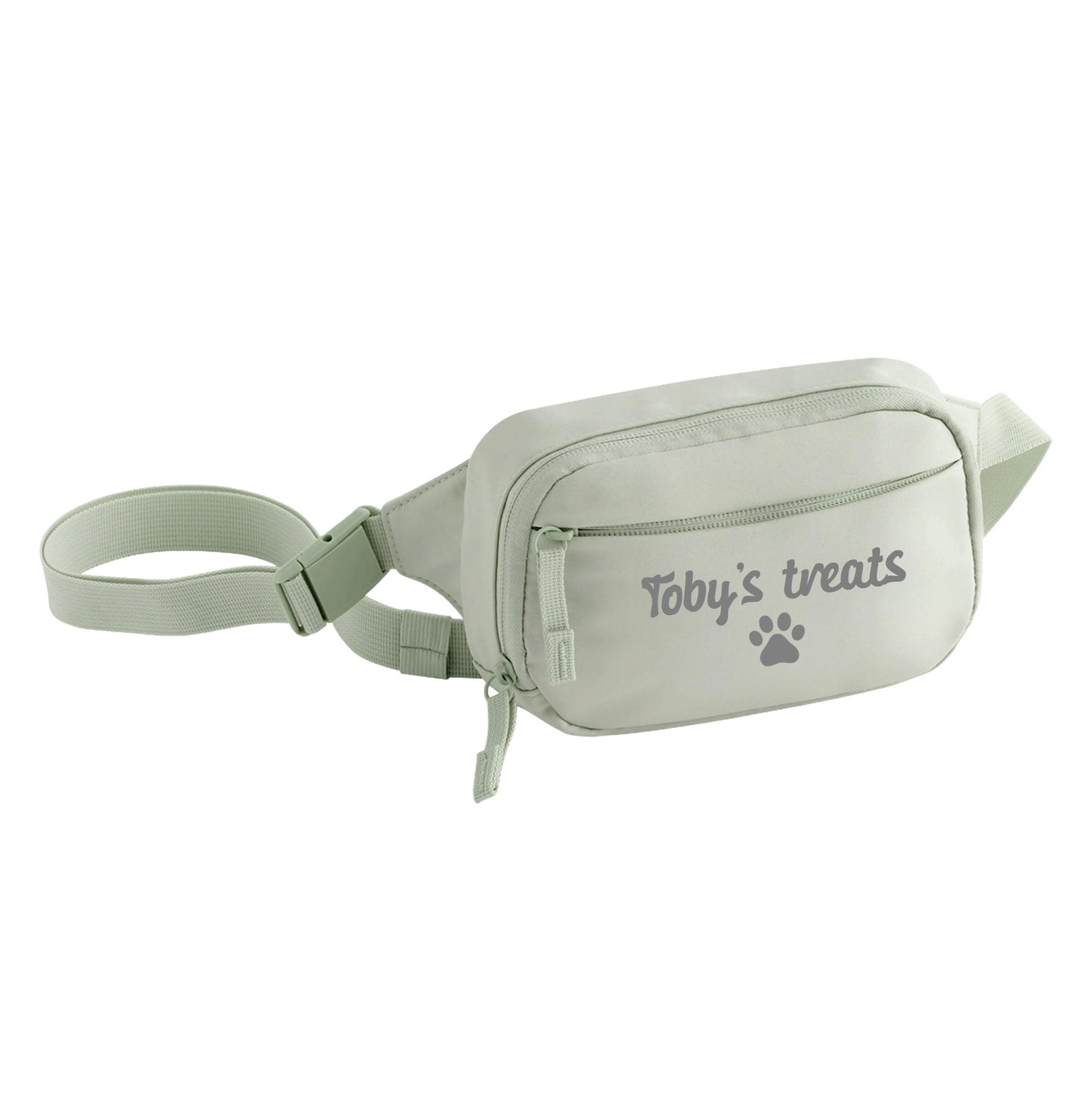 Personalised Name Dog Treats Belt Bag - Custom Puppy Walking Training Cross Body Bumbag
