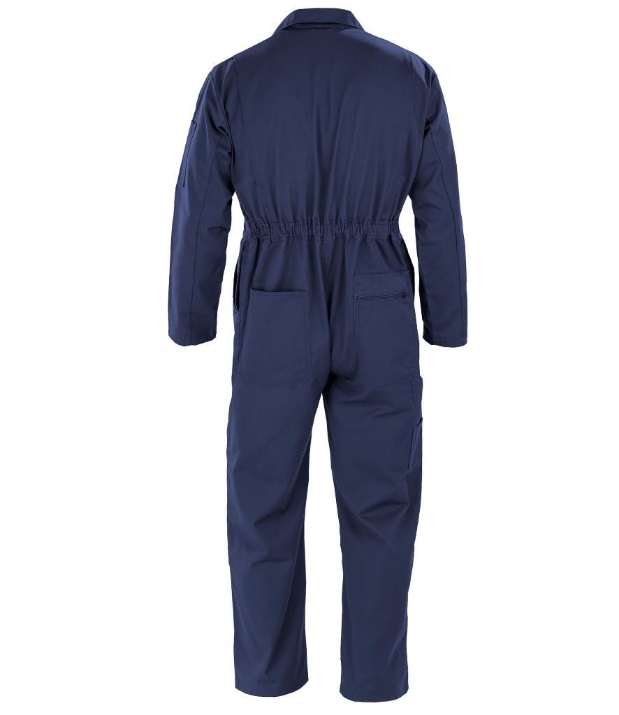 Embroidered Personalised Business Name Mechanic Overalls Custom Text Coveralls