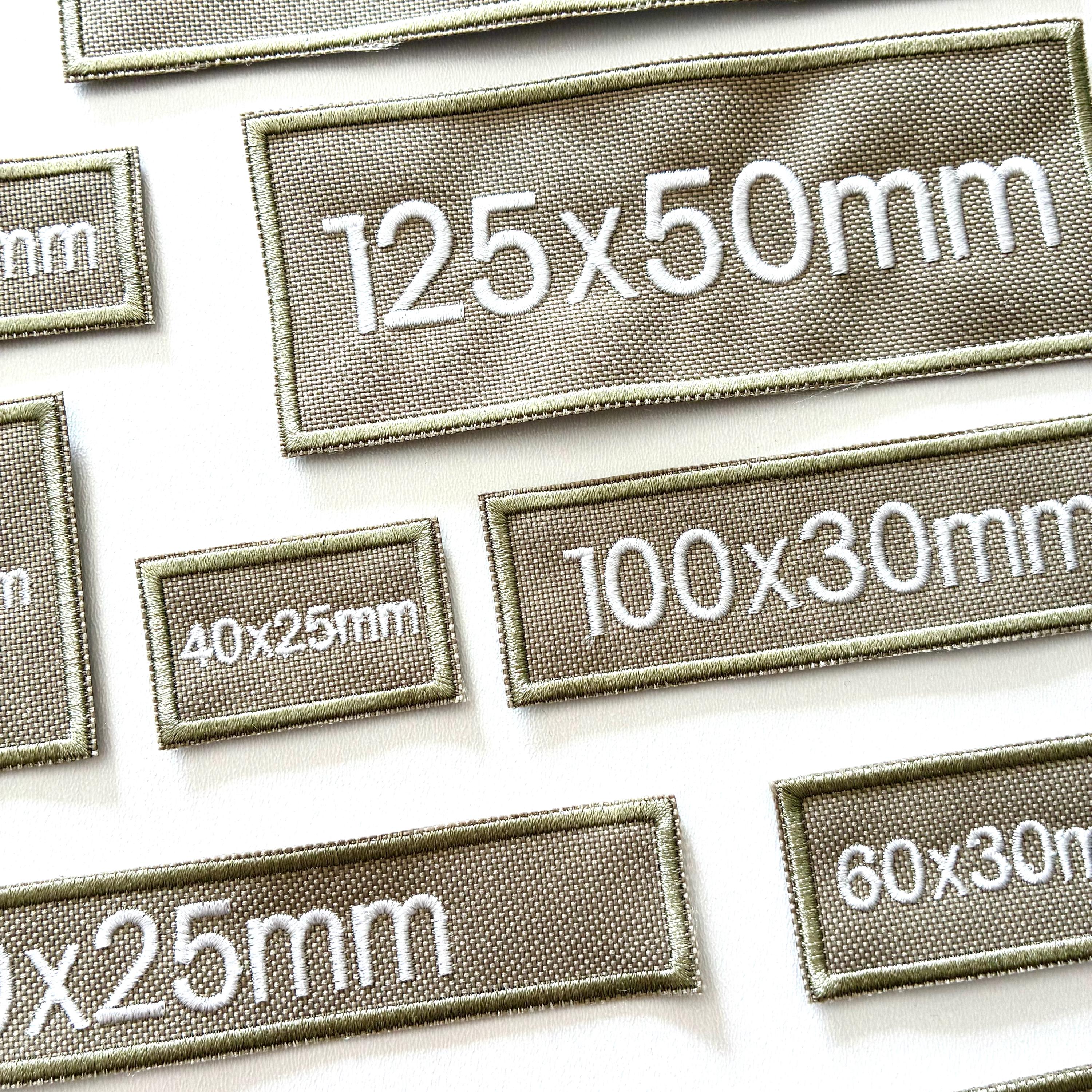 Personalised Embroidered Sand Patches Sew/Iron/VELCRO® Custom Text Molle Morale Badges