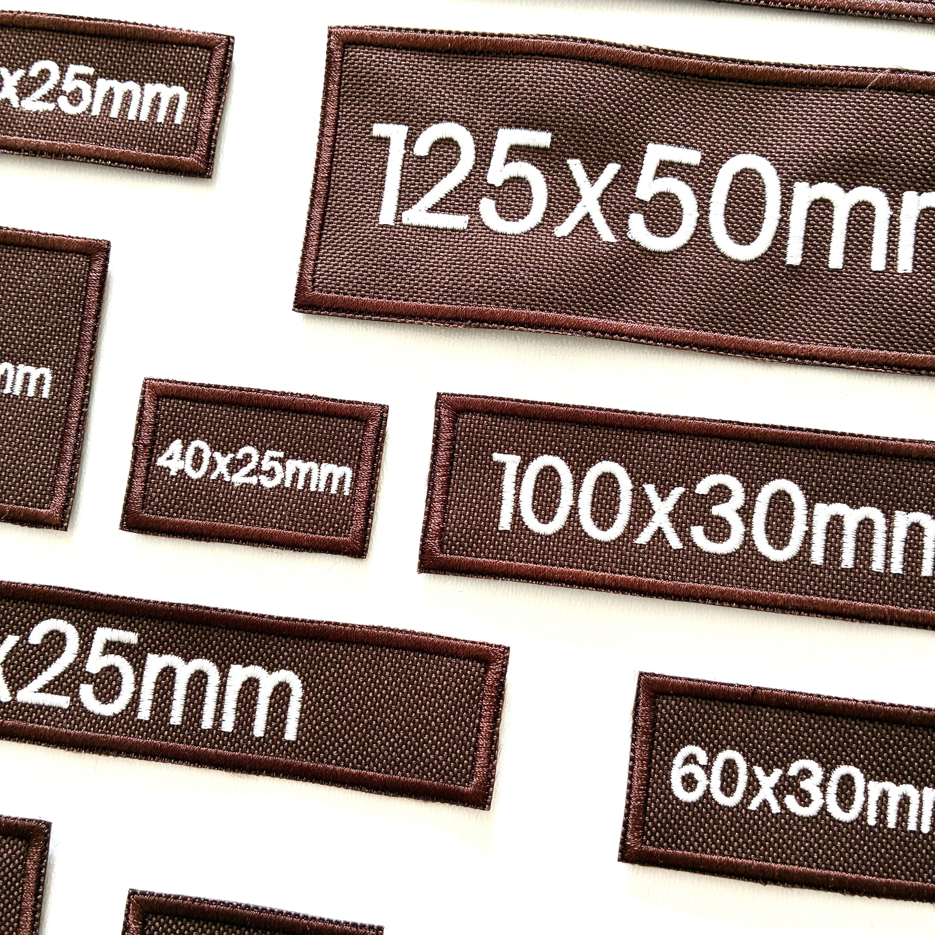 Personalised Embroidered Brown Patches Sew/Iron/VELCRO® Custom Text Molle Morale Badges