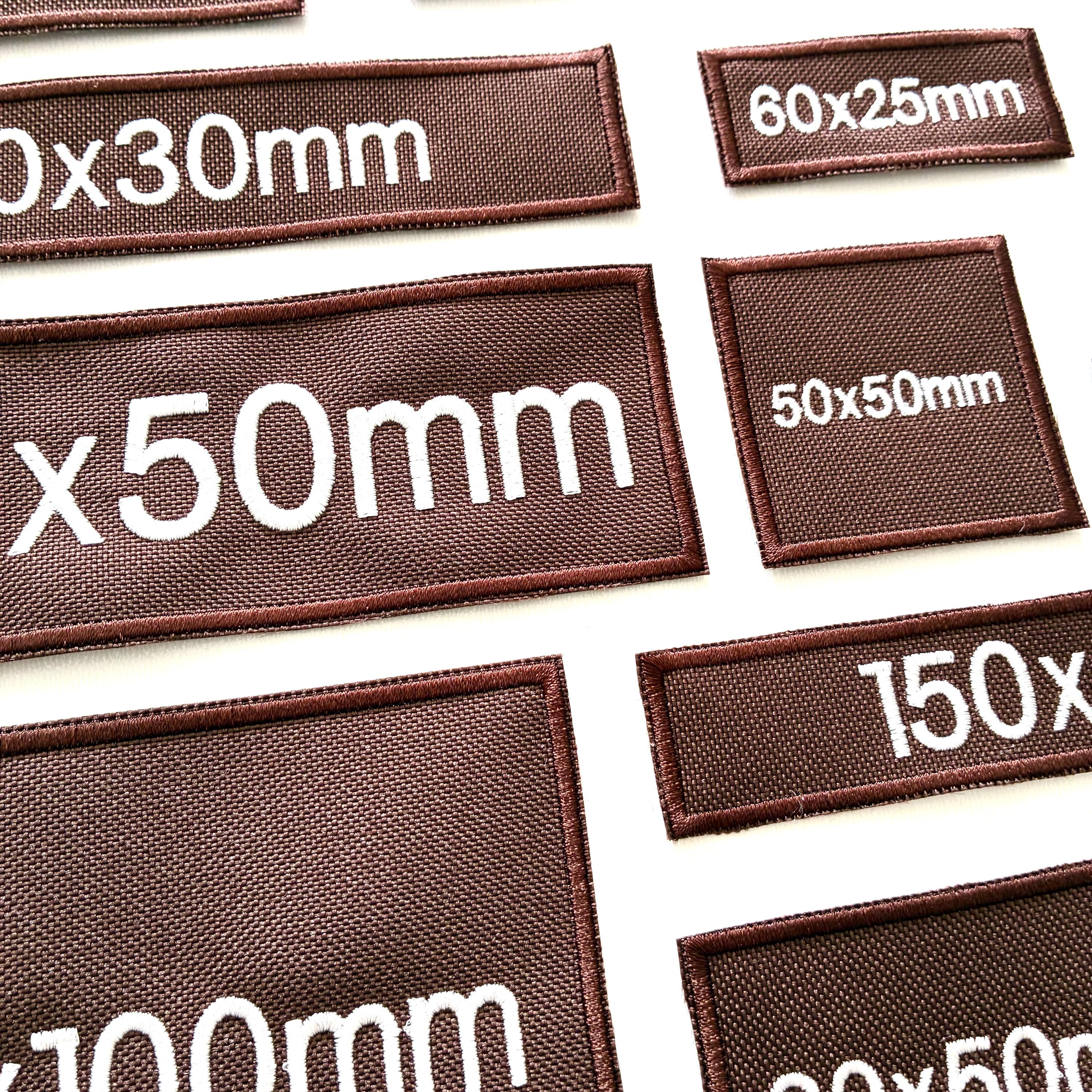 Personalised Embroidered Brown Patches Sew/Iron/VELCRO® Custom Text Molle Morale Badges