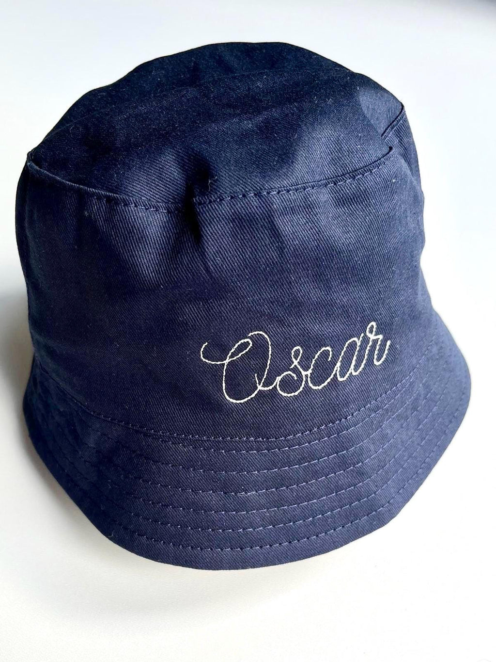 Embroidered Personalised Baby, Toddler, Kids Personalised Name Cotton Bucket Summer Sun Hat
