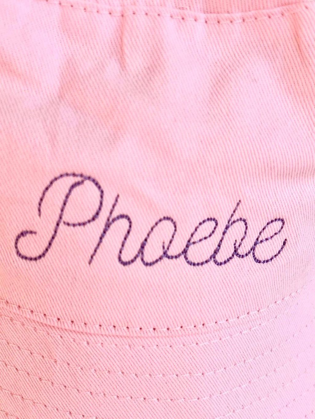 Embroidered Personalised Baby, Toddler, Kids Personalised Name Cotton Bucket Summer Sun Hat