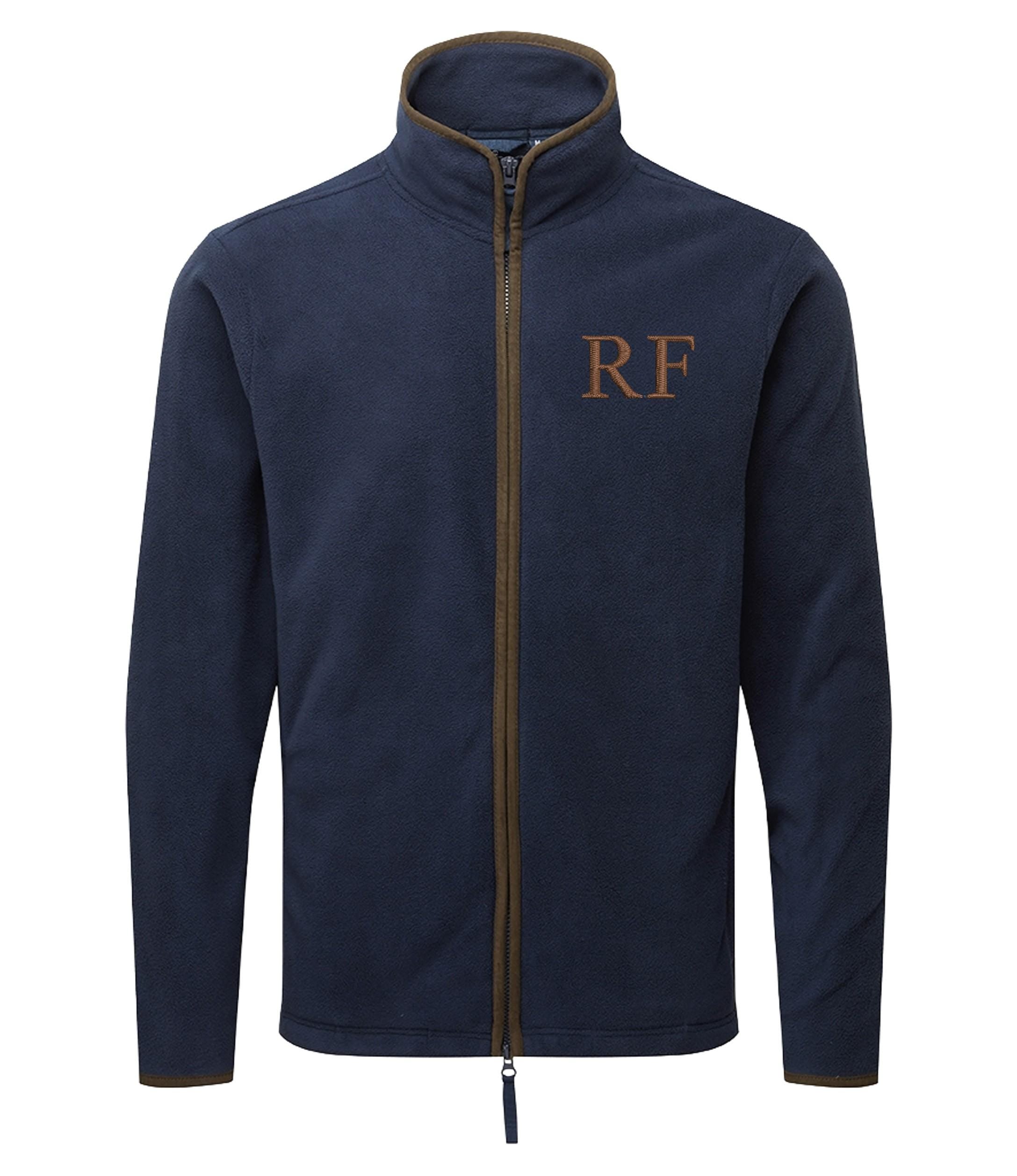 Embroidered Personalised Fleece Custom Initials Adults Mens Unisex Country Farmer Jacket