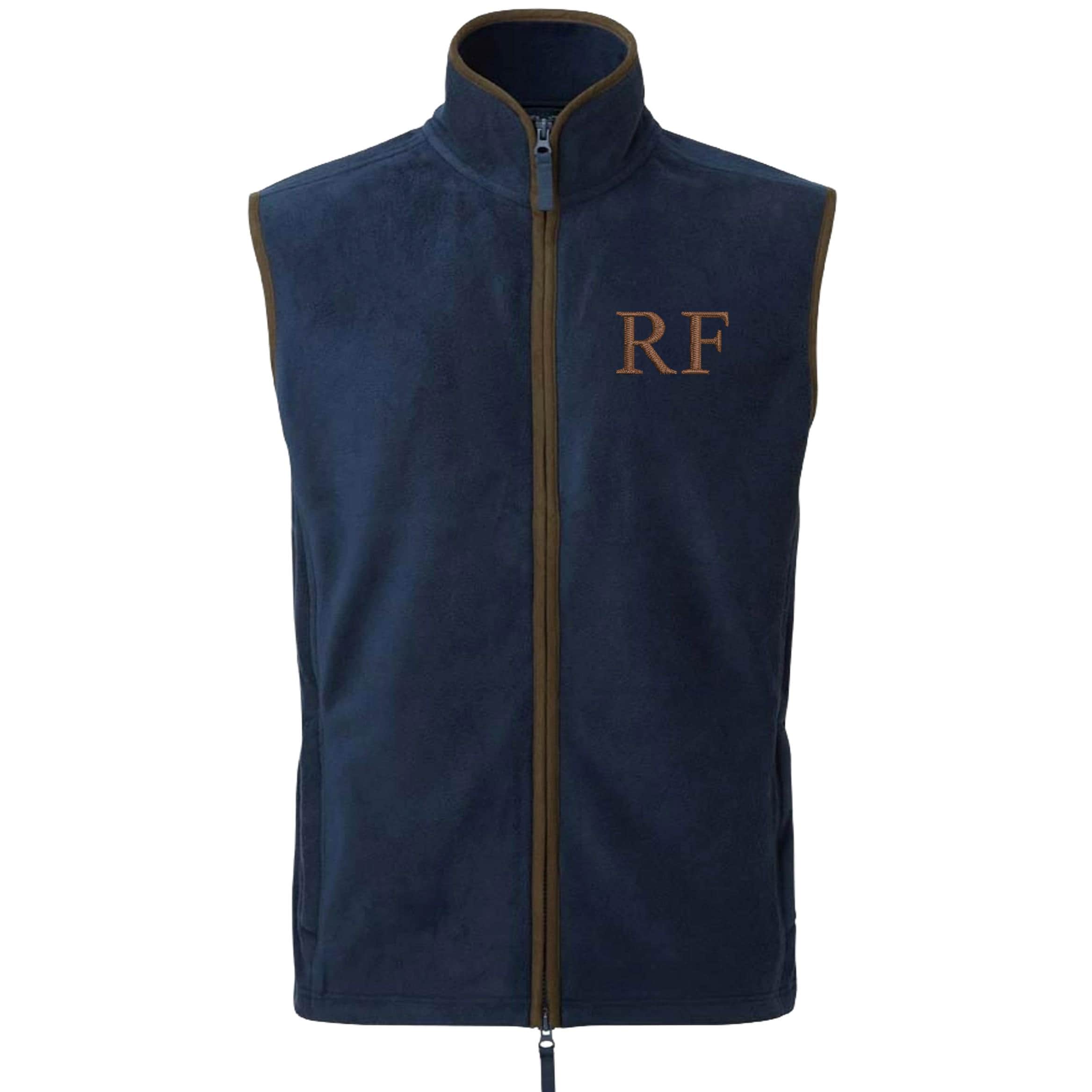 Embroidered Personalised Fleece Gilet Custom Initials Adults Mens Unisex Country Farmer Bodywarmer Jacket