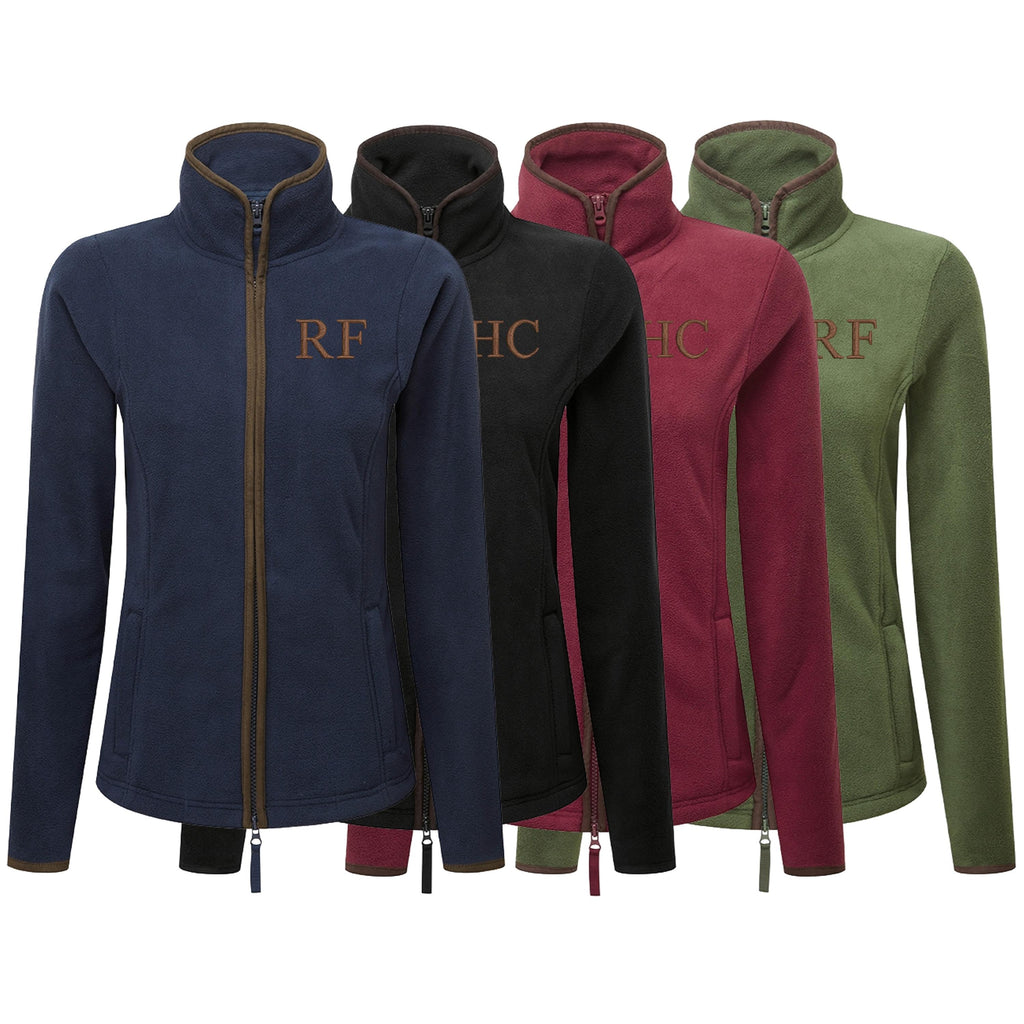 Embroidered Personalised Fleece Custom Initials Ladies Country Farmer Jacket