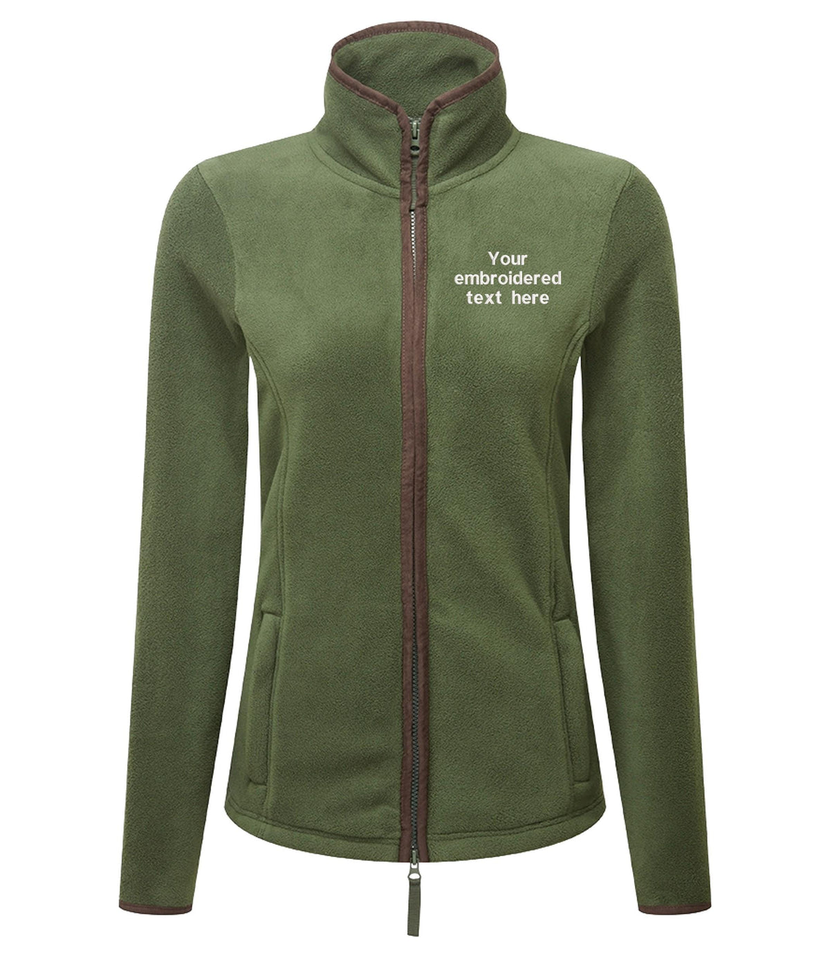 Embroidered Personalised Fleece Custom Text Ladies Country Farmer Jacket