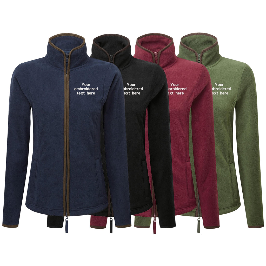 Embroidered Personalised Fleece Custom Text Ladies Country Farmer Jacket