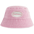 Embroidered Personalised Name Patch Childrens Bucket Hat Custom Text Summer Sun