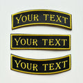 Personalised Embroidered Patch Iron & Sew On Custom Text Old English Biker Club