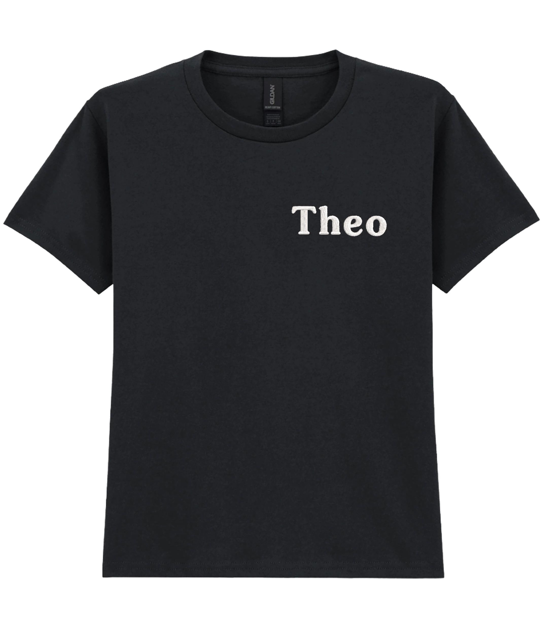 Embroidered Personalised Kids T-Shirt Custom Design Your Text
