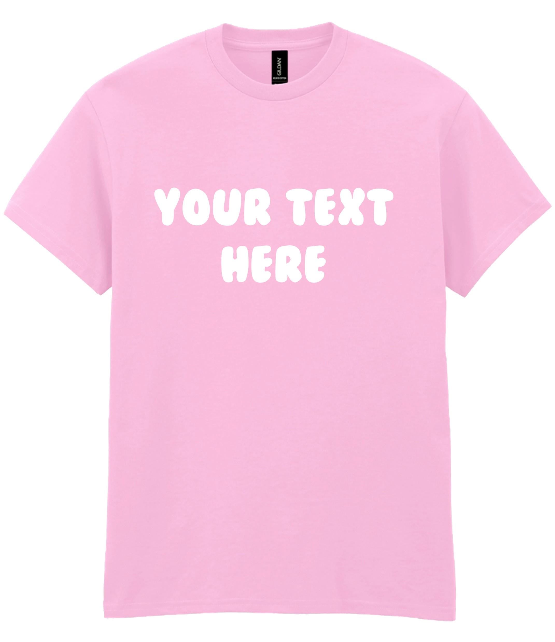 Personalised Printed Adults T-Shirt 30 Colours S-5XL Custom Design Your Text