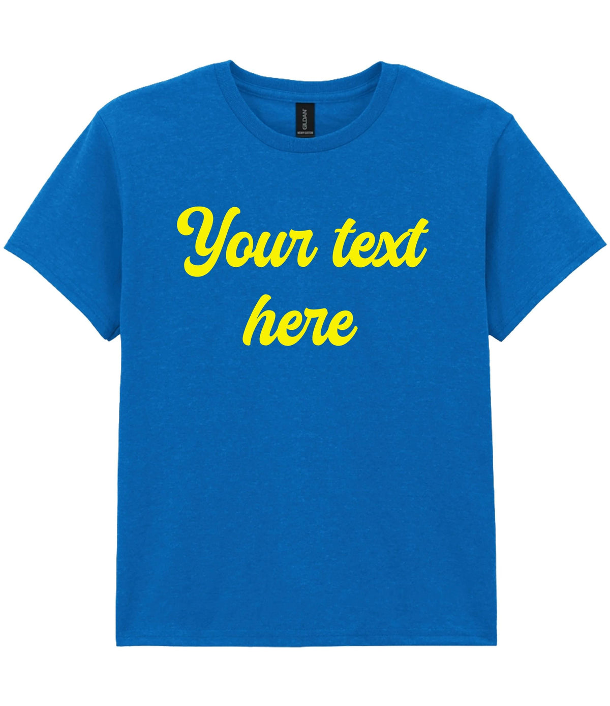 Personalised Printed Kids T-Shirt Custom Design Your Text