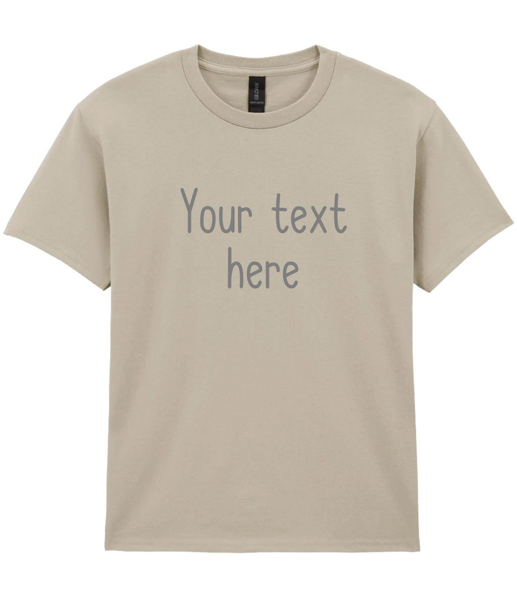 Personalised Printed Kids T-Shirt Custom Design Your Text