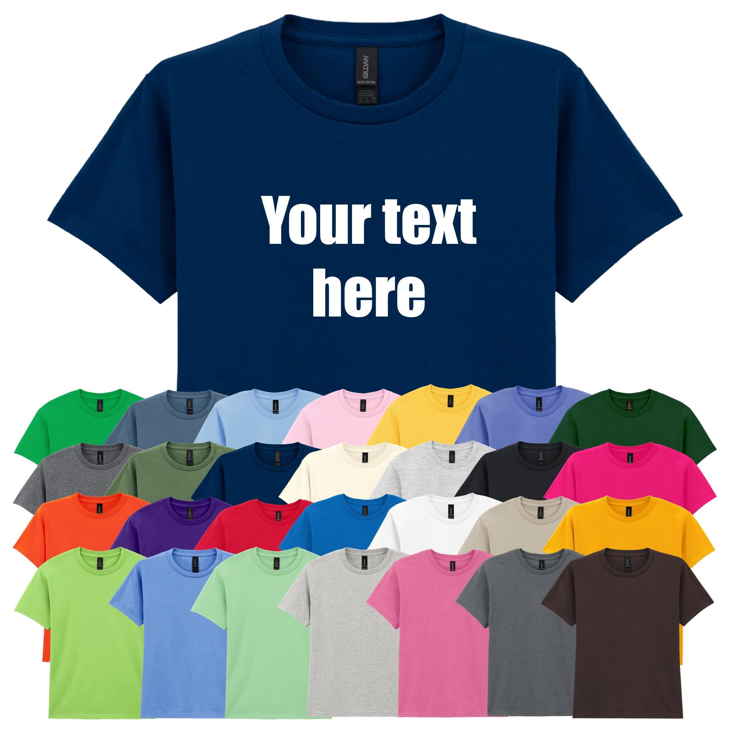 Personalised Printed Kids T-Shirt Custom Design Your Text
