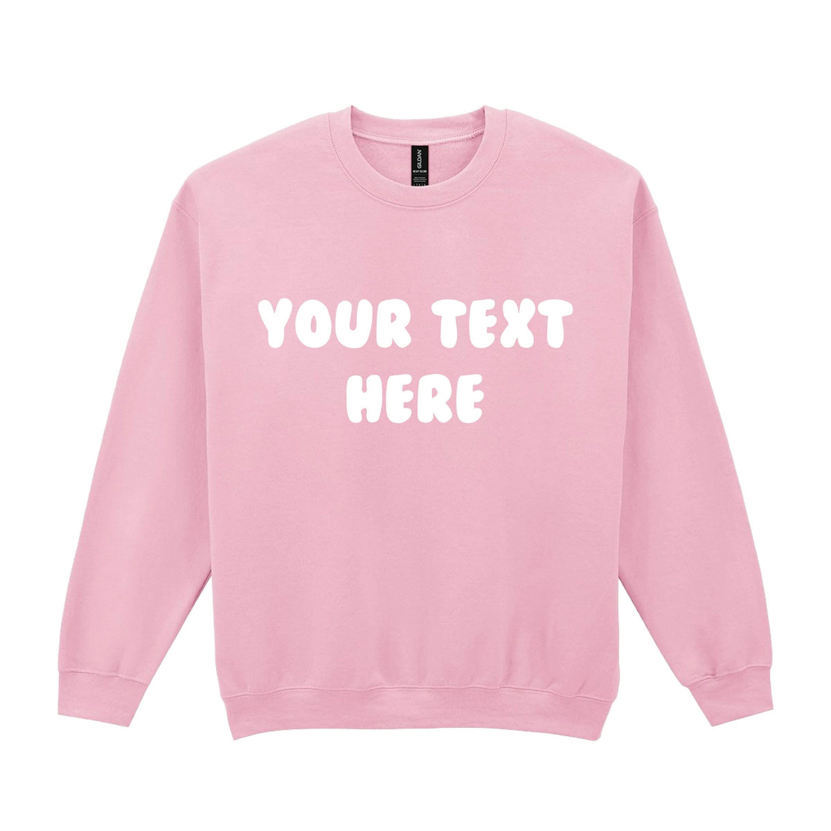 Personalised Printed Adults Sweatshirt 23 Colours S-5XL Custom Design Your Text