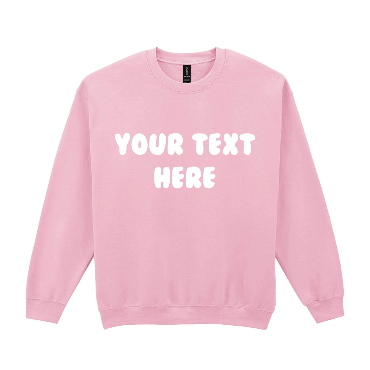 Personalised Printed Adults Sweatshirt 23 Colours S-5XL Custom Design Your Text