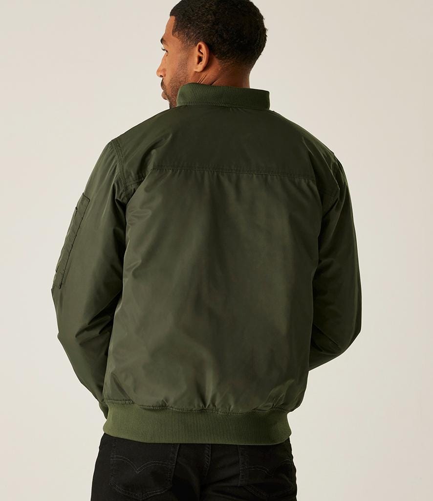 Embroidered Personalised Initials Pilot Jacket Military Army Custom Name Bomber Coat