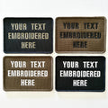 Personalised Embroidered Text Patch Hook Loop Custom Military Molle Morale Badge