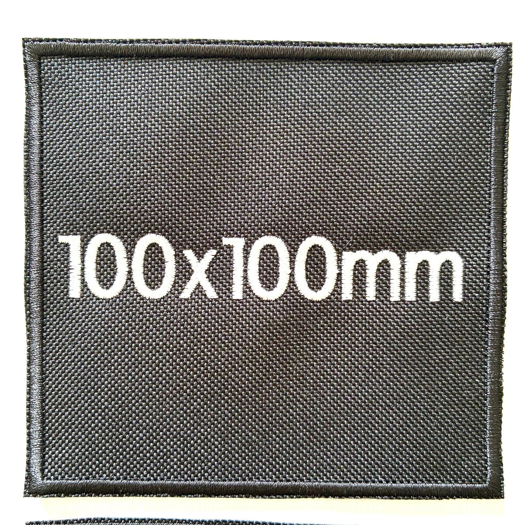 Personalised Embroidered Black Patches Sew/Iron/VELCRO® Custom Text Molle Morale Badges