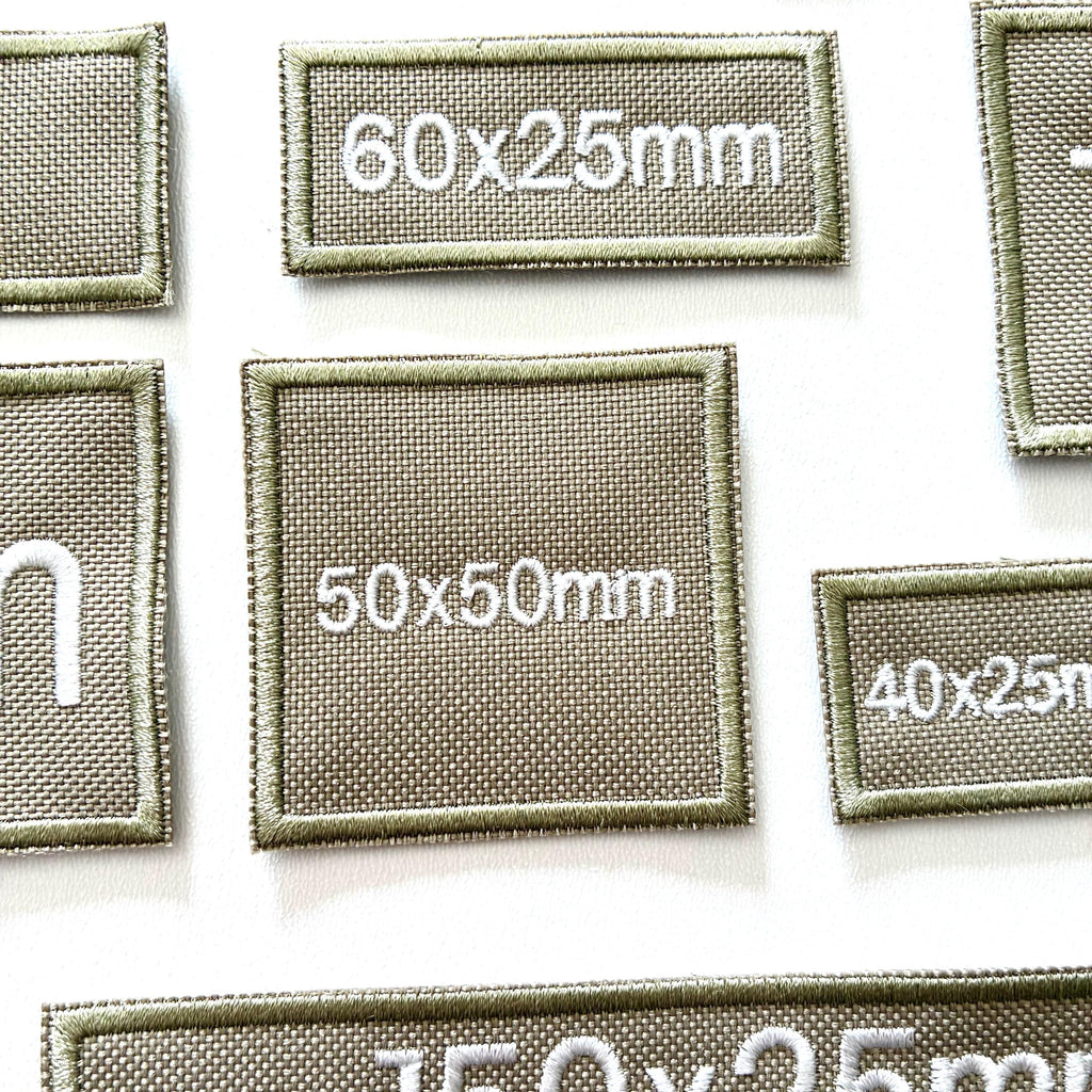 Personalised Embroidered Sand Patches Sew/Iron/VELCRO® Custom Text Molle Morale Badges
