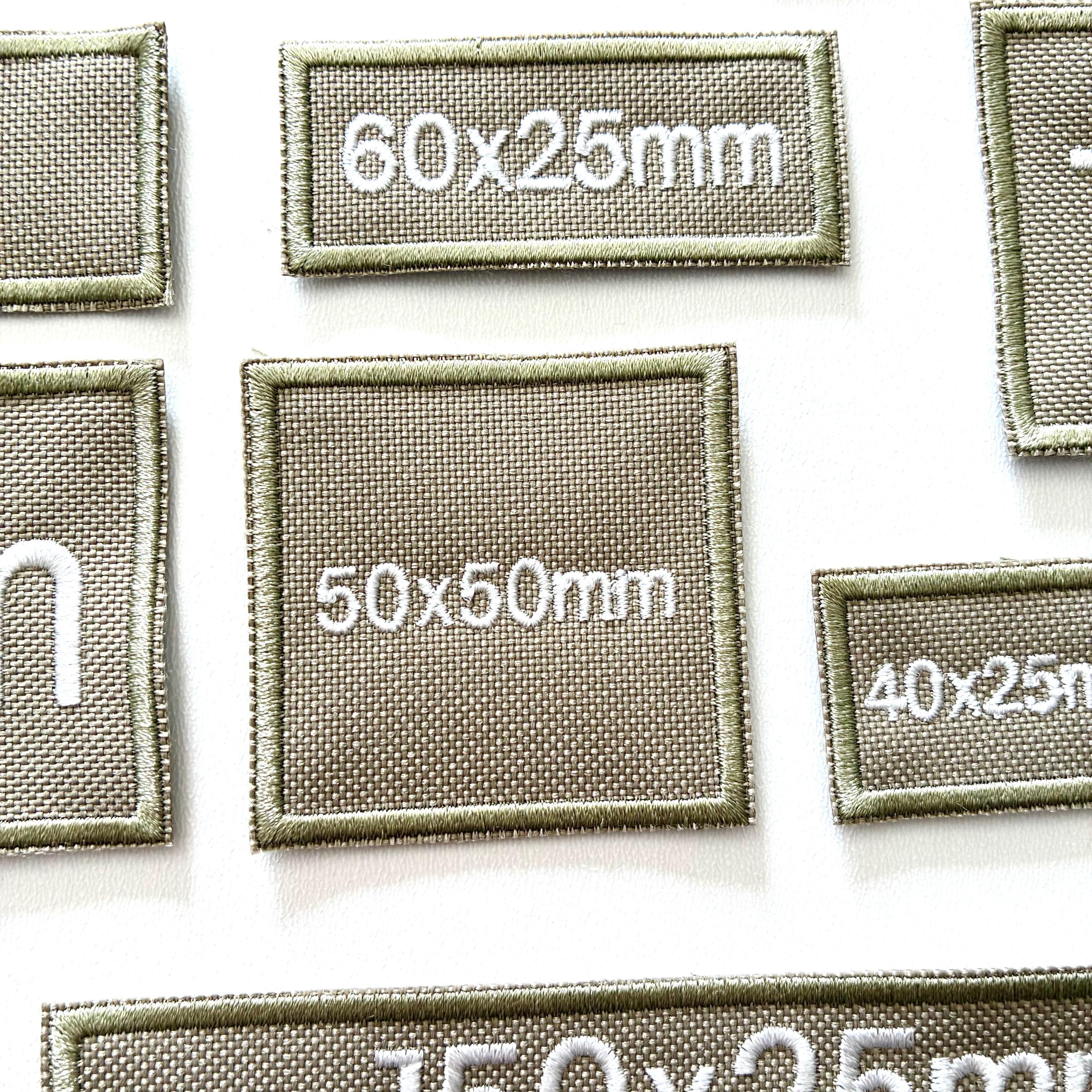 Personalised Embroidered Sand Patches Sew/Iron/VELCRO® Custom Text Molle Morale Badges